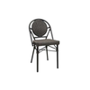 Image of Silla French bistro con esterillado simil rattan - negro