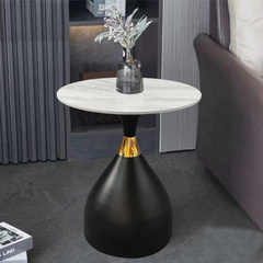 Mesa Ratona Drop Marble Negro