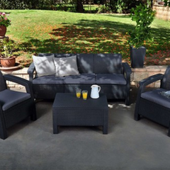 Set de exterior XL linea corfu - Gris claro