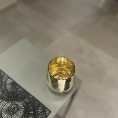 Portavela de vidrio galvanizado