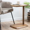 Image of Mesa de arrime de madera de álamo teñida en petiribi
