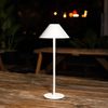 Image of Lampara de mesa led inalámbrica de metal blanco