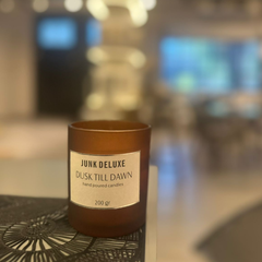 Vela sin Aroma en Pot de Vidrio Mate Marrón