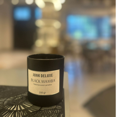 Vela sin Aroma en Pot de Vidrio Mate Negro