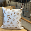 Image of Almohadón tusor estampado flor