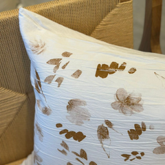 Almohadón tusor estampado flor