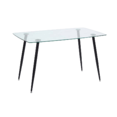 Mesa pop de vidrio rectangular