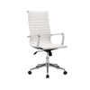 Image of Sillón Aluminium tapizado en ecocuero con altura regulable y cromada - espalda alta.