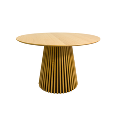 Mesa flow wood redonda.
