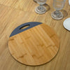 Image of Tabla de bamboo con mango gris