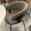 Image of Silla April tapizada con patas negras o beige