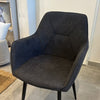 Image of Silla texas tapizada con patas negras