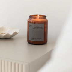 Vela Plume Grande - Vela de cera de soja 100% natural.