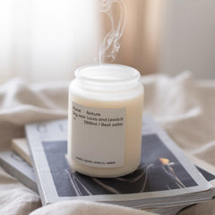 Vela Plume Grande - Vela de cera de soja 100% natural.