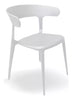 Image of Silla de Plastico apilable con respaldo curvo MOON. Colores Varios