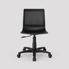 Silla de oficina plástica Ananá neumática base negra