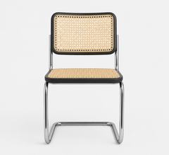 Silla Francesca asiento y respaldo de madera con un esterillado de ratán.