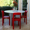 Image of Silla linea Rey de madera maciza de caucho
