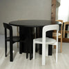 Image of Silla linea Rey de madera maciza de caucho