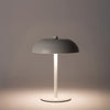 Image of Lámpara de mesa Led inalámbrica pantalla semicircular de hierro monocromo