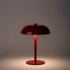 Image of Lámpara de mesa Led inalámbrica pantalla semicircular de hierro monocromo