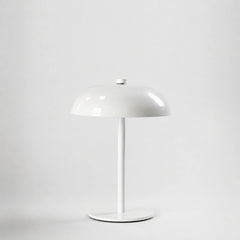 Lámpara de mesa Led inalámbrica pantalla semicircular de hierro monocromo
