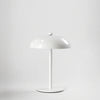 Image of Lámpara de mesa Led inalámbrica pantalla semicircular de hierro monocromo