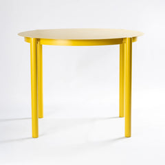 Mesa de comedor redonda de chapa