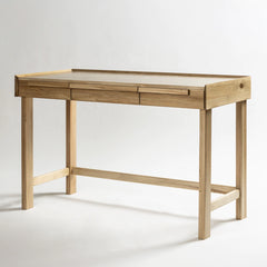 Escritorio Sharp de madera de álamo con cajones