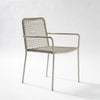 Image of Silla linea Menorca con estructura metálica tubular y tejido entramado