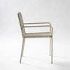 Image of Silla linea Menorca con estructura metálica tubular y tejido entramado
