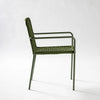 Image of Silla linea Menorca con estructura metálica tubular y tejido entramado