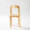 Image of Silla linea Rey de madera maciza de caucho