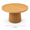 Image of Mesa de comedor Kyoto extensible de 1.20 mts a 2.40 mts