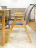 Image of Pack silla Arhaus tapizada en terciopelo con patas de madera  - Gris