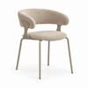 Image of Silla April tapizada con patas negras o beige