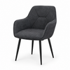 Image of Silla texas tapizada con patas negras
