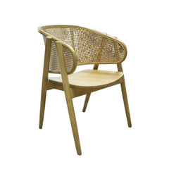 Sillón cane de madera y esterillado