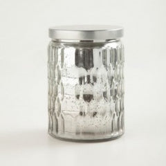 Vela sin Aroma en Pot de Vidrio Galvanizado.