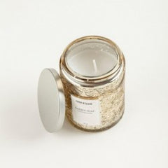 Vela sin Aroma en Pot de Vidrio Galvanizado. Modelos Varios