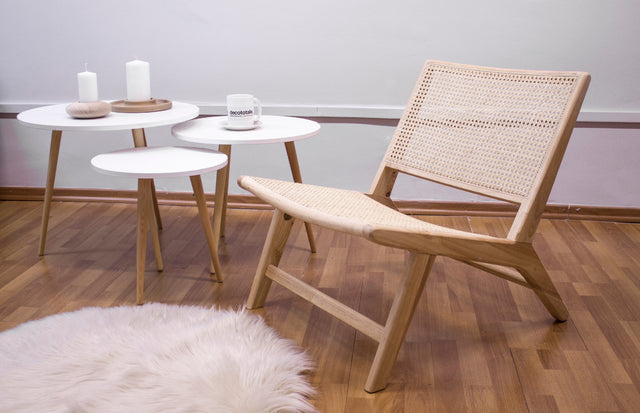 Silla Wagner madera con esterilla